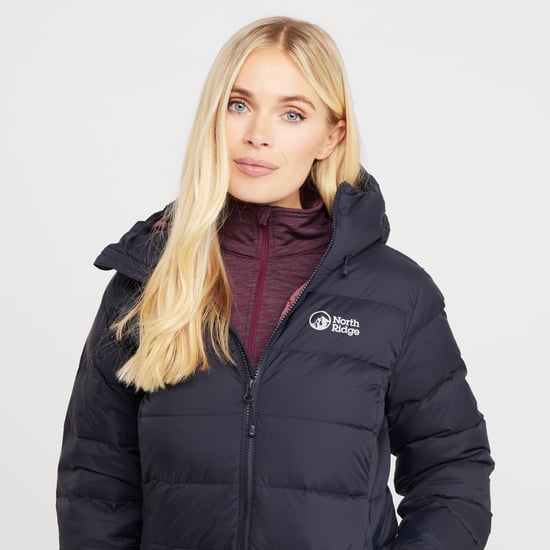 North Ridge Women's Tech Down II Insulated Puffer Jacket with Removable Adjustable Hood