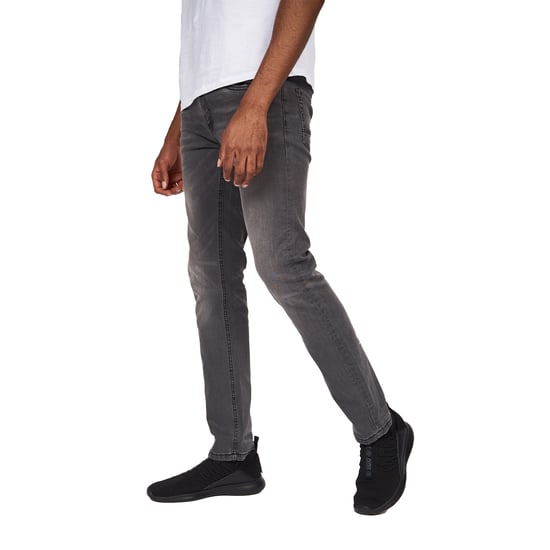 Crosshatch Mens Svelte Stretch Jeans (Grey Wash) - Image 4