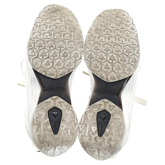 Lanvin L-I Veterschoenen in Witte Mesh - Image 6