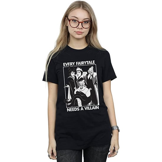 Disney Womens/Ladies Every Fairy Tale Needs A Villain Cotton Boyfriend T-Shirt (Black) - Image 1