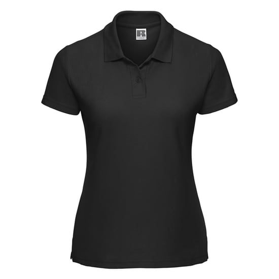 Russell Womens/Ladies Classic Polycotton Polo Shirt (Black) - Image 1