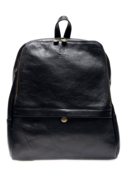 Anna Luchini SS22 AL 3132 Black Leather Bag - Image 1