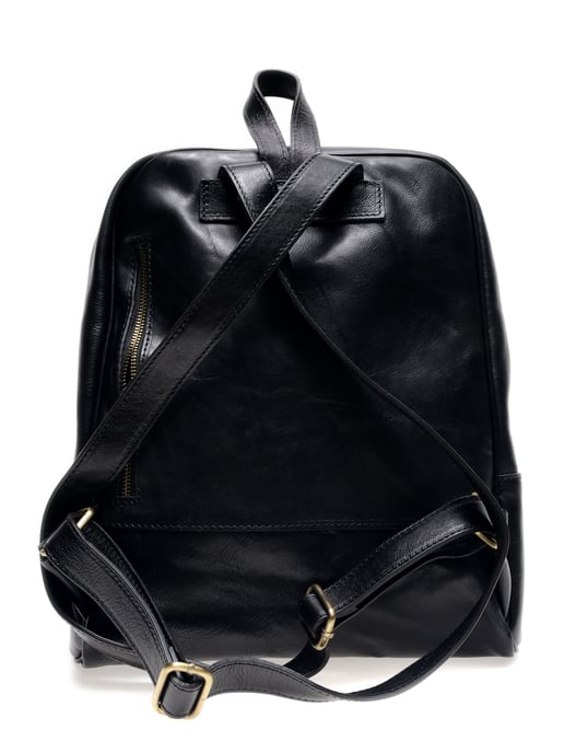 Anna Luchini SS22 AL 3132 Black Leather Bag - Image 2