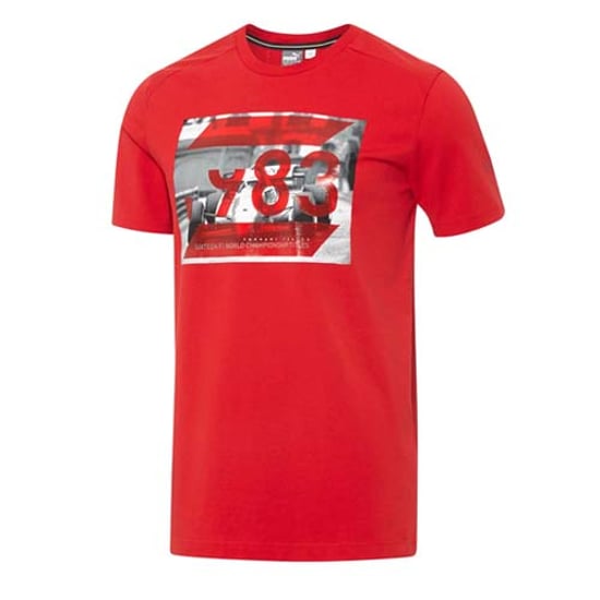 Puma SF Ferrari Graphic Mens T-Shirt Red Logo Top 570679 02