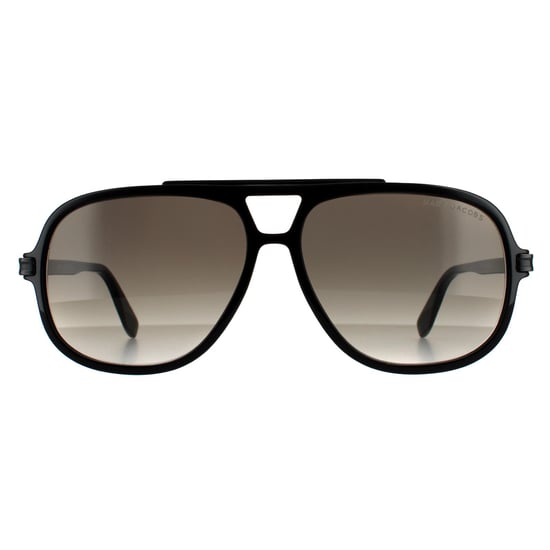 Marc Jacobs Aviator Mens Black Brown Gradient Sunglasses