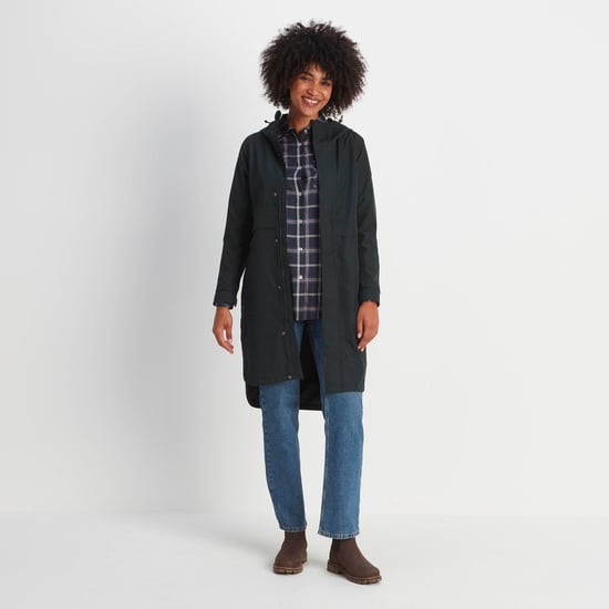Saunter Womens Long Waterproof Jacket Black - Image 3