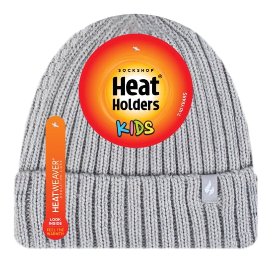 Heat Holders - Set med mössa och handskar för flickor - Chunky Ribbed Thermal Winter Hat & Gloves - Image 2