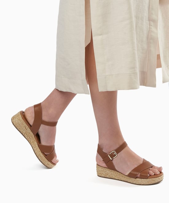 Dune Ladies LINNIE Woven Flatform Sandals Linnie