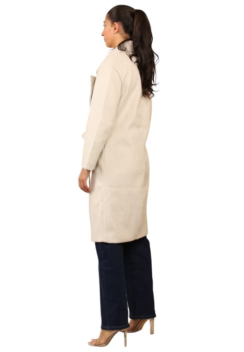 Bershka Womens Double Breasted Trench Coat in Ivory - Image 3