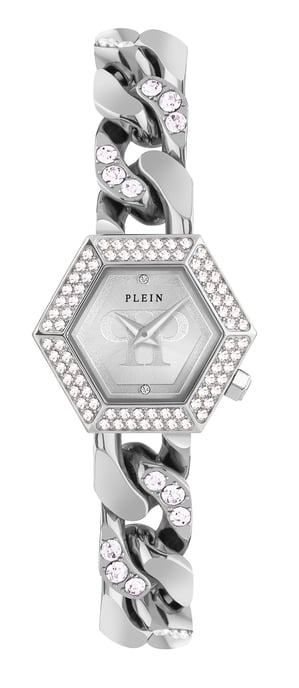 Philipp Plein The Hexagon Groumette Women's Silver Watch PWWBA0123 - Image 1