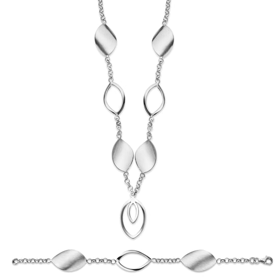 Orphelia Dames 925 Sterling Zilveren Set: Armband + Oorbellen - Zilver SET-020 - Image 1