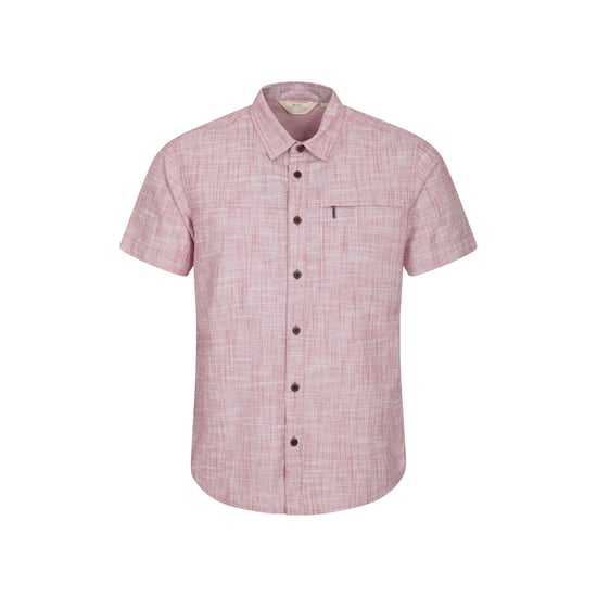 Mountain Warehouse Mens Coconut Slub Short-Sleeved Shirt (Red) - Image 1