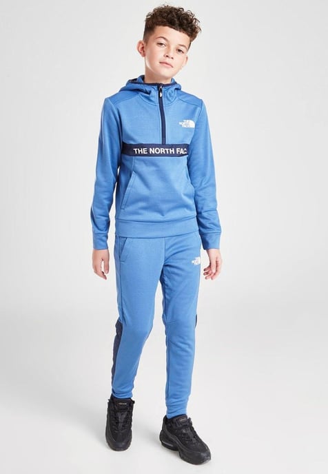The North Face 1/4 Zip Amphere Hoodie Junior in FDR Blue - Image 4