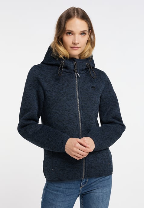 Schmuddelwedda Gebreide fleece jas fraully Dames Marine gem - Image 3