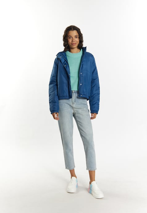 Mymo Licht gewatteerd blousonjack Dames marine - Image 2