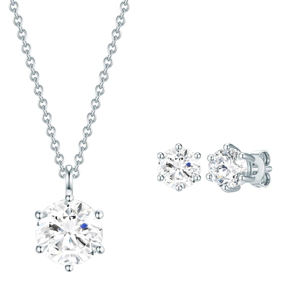 Rafaela Donata Female Sterling Silver Set (Necklace + Earring) - Image 1