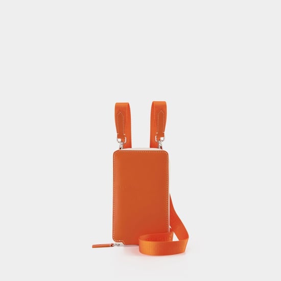 Neck Pouch - Maison Kitsuné - Orange - Leather - Image 5