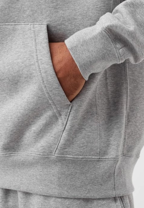 Nike Mens Sportswear Fleece Hoodie in Grey - Image 4