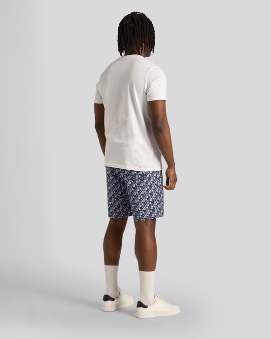 Heren Resort Shorts met bloemenprint in donkerblauw - Image 3