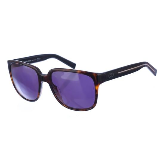 BLACKTIE146S men's oval-shaped acetate sunglasses