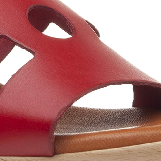 Platform sandal Montevita in Red