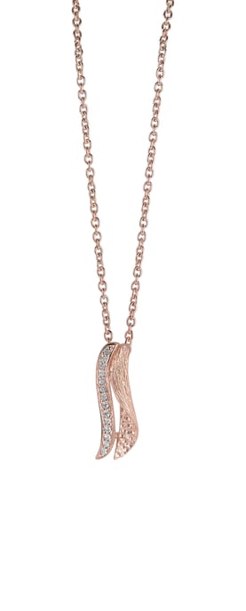 Orphelia Women's 925 Sterling Silver Chain with Pendant - Rose ZH-6030/1 - Image 1