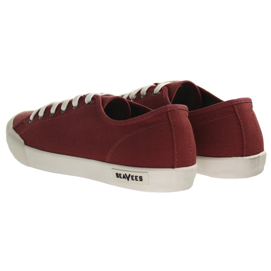 Seavees Monterey Sneaker Standard Red Ochre Cotton Canvas Red Womens Trainers