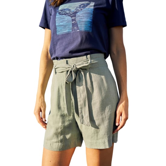 Mountain Warehouse Dames/Dames Oatley Linnen Blend Korte Broek (Kaki Groen) - Image 3