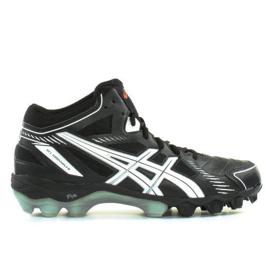Asics Gel-Crossover 5 Turf Black White Synthetic Mens Sports Boots - Image 1