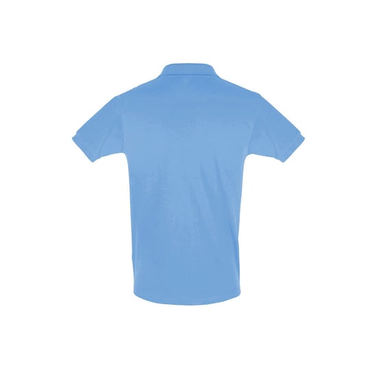 SOLS Heren Perfect Pique Korte Mouw Poloshirt (Hemelsblauw) - Image 3