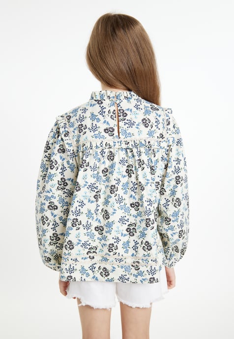 Dreimaster Blouse meisjes (kinderen) marinebloem - Image 4