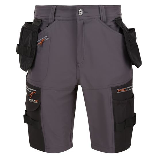 Regatta Heren Infiltrate Afneembare Holster Pocket Shorts (Strijkijzer/zwart) - Image 1