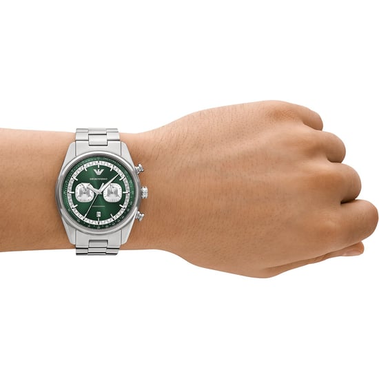 Emporio Armani Racer Heren Zilveren Horloge AR11637 - Image 4