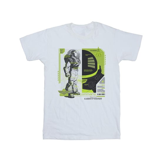 Disney Mens Lightyear Buzz Tech Panel T-Shirt (White)