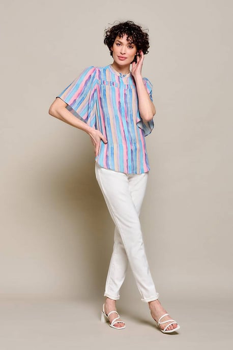 Mart Visser top Waylon van gerecycled polyester multi