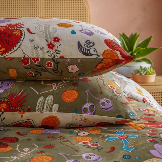 La Vida Festive Reversible Duvet Cover Set