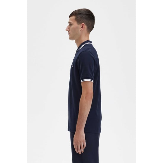 Men's Fred Perry M3600 Twin Tipped Polo Shirt in Navy