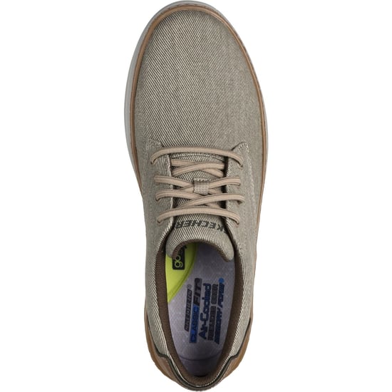 Skechers Hyland - Ratner Cotton Men's Khaki Lace-Up Shoes - Image 3