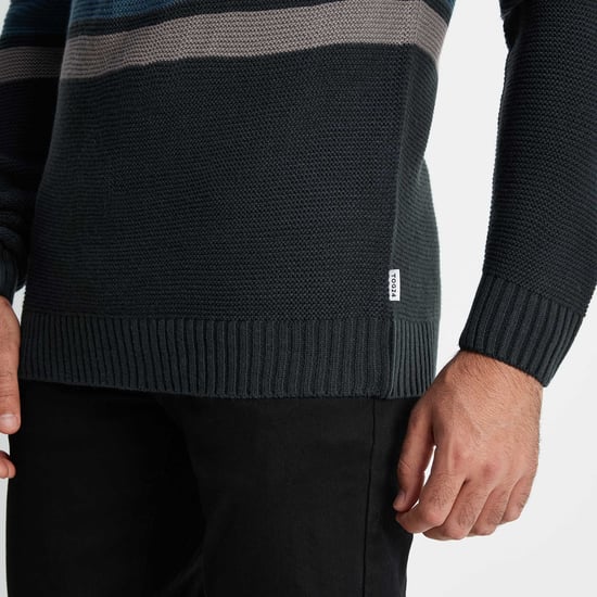 Darius Mens Jumper Petrol Blue