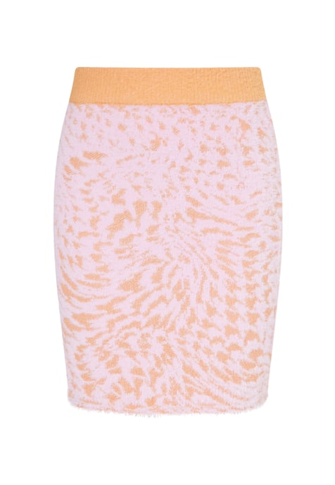 Mymo gebreide rok Dames roze oranje - Image 1