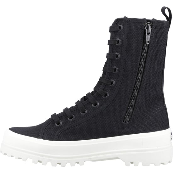 Superga 2641 Alpina Hoge Katoenmix Dames Zwart Laarzen - Image 4