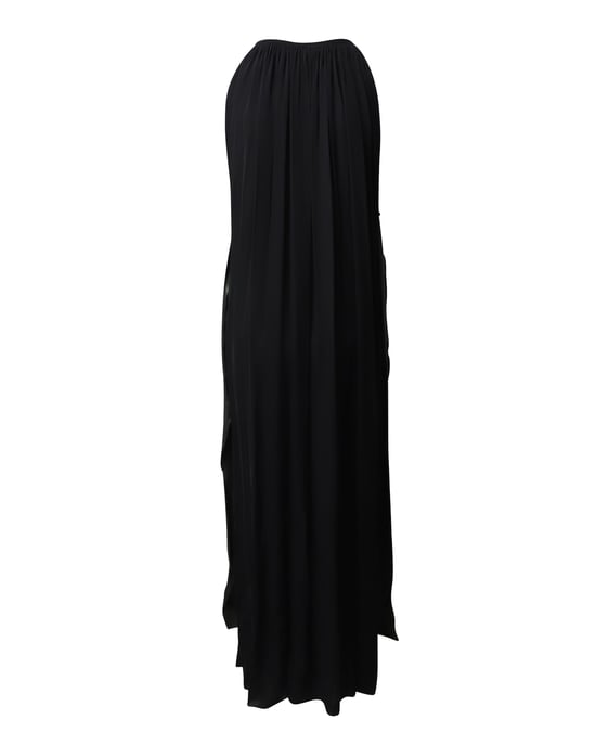Lanvin Blomapplikation Aftonkjol i Svart Siden - Image 2
