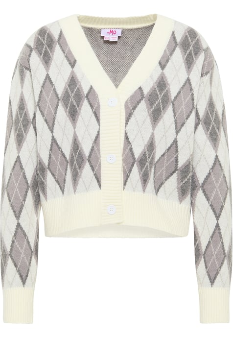 Mymo Vest Blonda Dames Wol Wit Veelkleurig - Image 1