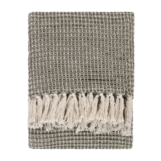 Yard Lorne Waffle Fringed Throw - Image 1