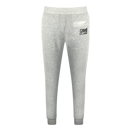 Cavalli Class Tryckt Logotyp Grå Sweatpants - Image 2