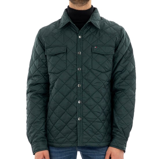 Tommy Hilfiger Men's Nylon Shirt Jacket Green