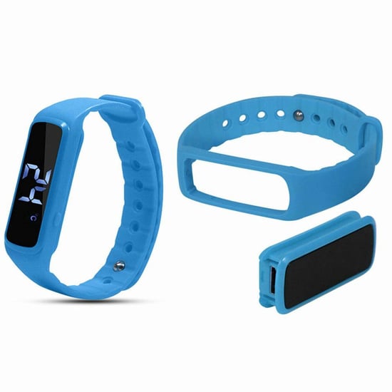 Aquarius AQ114 Teen Fitness Activity 3D Pedometer LED Tracker Blue