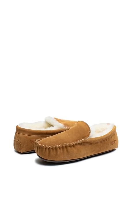 Osprey London Heren 'The Sunday' Kastanjebruine Suède Pantoffel - Image 4