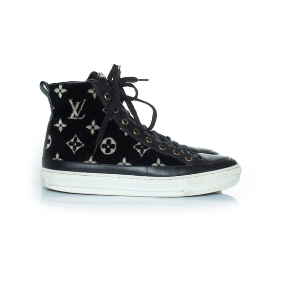 Stjärnmonogram sammetssneakers - Image 4