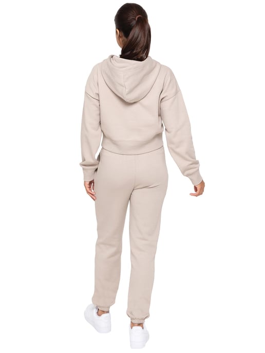 Enzo | Womens Crop Zip Hoodie Tracksuit Set - Image 3